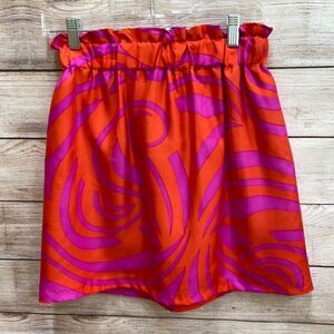 LA ROQUE ORIGINAL‎ 100% SILK SKIRT WITH PAPERBAG WAIST